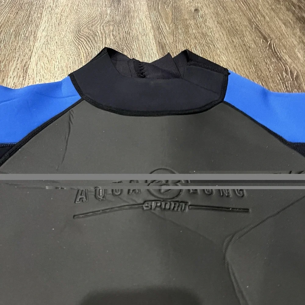 Aqua Lung Sport Plunge 3MM Shorty Wetsuit Men's Size 3XL Black Blue Gray Surf